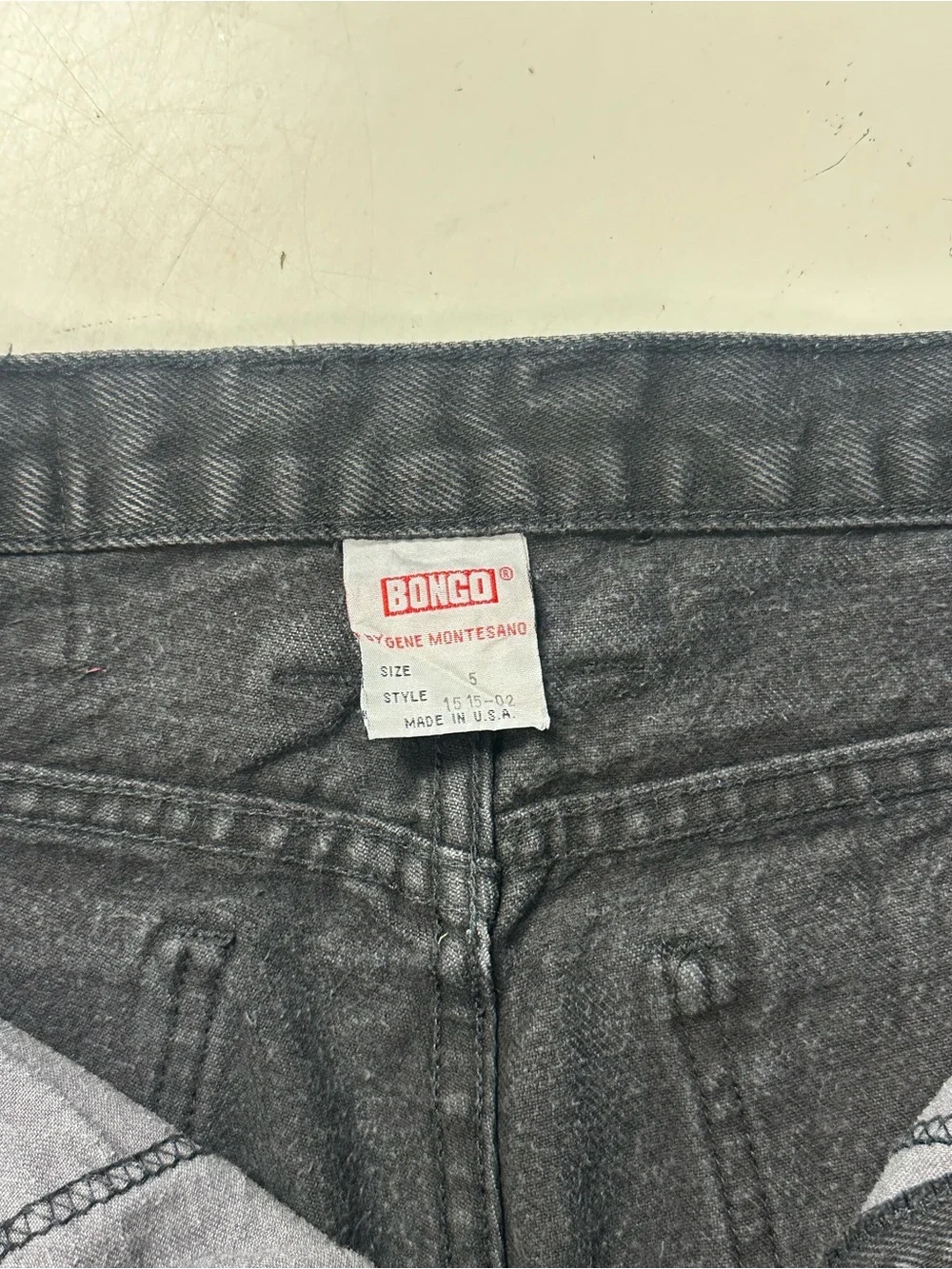Vintage 80's Bongo High Rise Cut Off Black Denim Jean Shorts 5